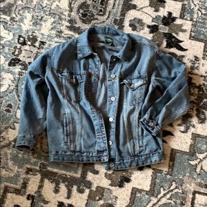 Oversized jean jacket